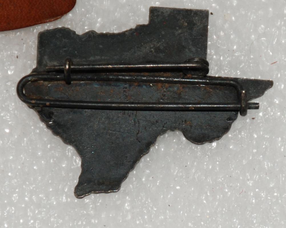 TEXAS PIN Badge GODAIR-CROWLEY COMMISSION CO, ST LOUIS FORT WORTH KANSAS CITY -