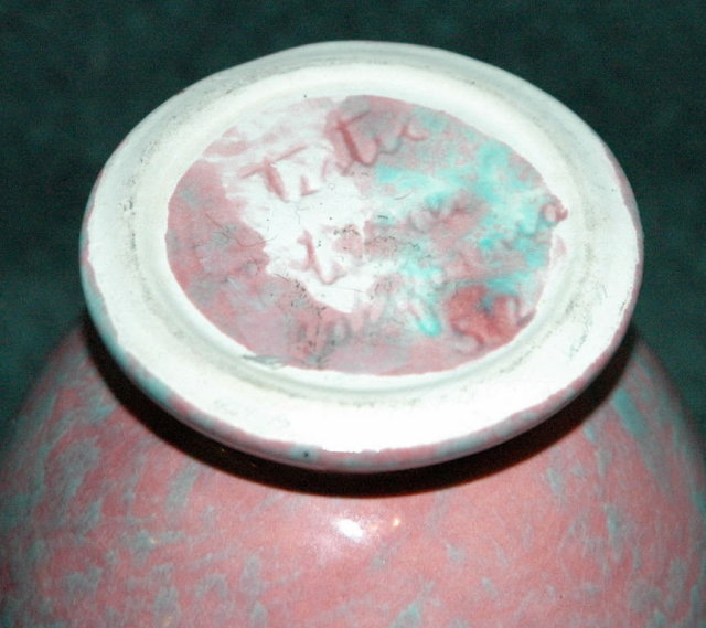 Vintage California Pottery Ewer , signed