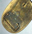 Vintage Solid Brass Belt Buckle - ADM / Olkahoma