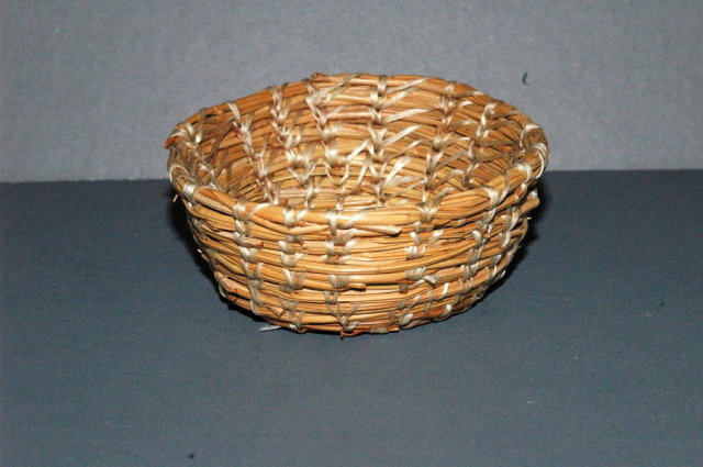 Hand Crafted Native American Pine Needle Basket