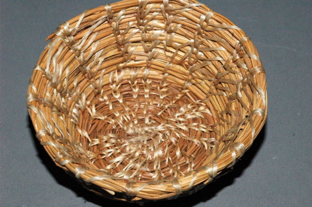 Hand Crafted Native American Pine Needle Basket