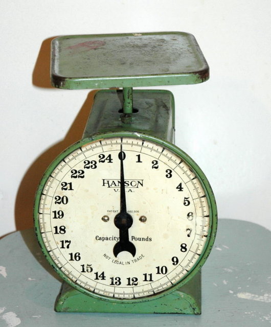 Vintage Hanson Spring Scale 24 lbs capacity