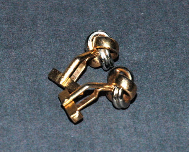 Gold & Silver Cuff Links by Swank