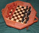 Handcarved Folding Chess Table from Bali ** PRICE REDUCED! **