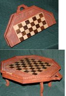 Handcarved Folding Chess Table from Bali ** PRICE REDUCED! **