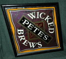 Rare Pete's Wicked Brews Beer Bar Mirror Sign **PRICE REDUCED!*