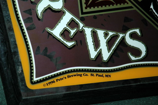 Rare Pete's Wicked Brews Beer Bar Mirror Sign **PRICE REDUCED!*