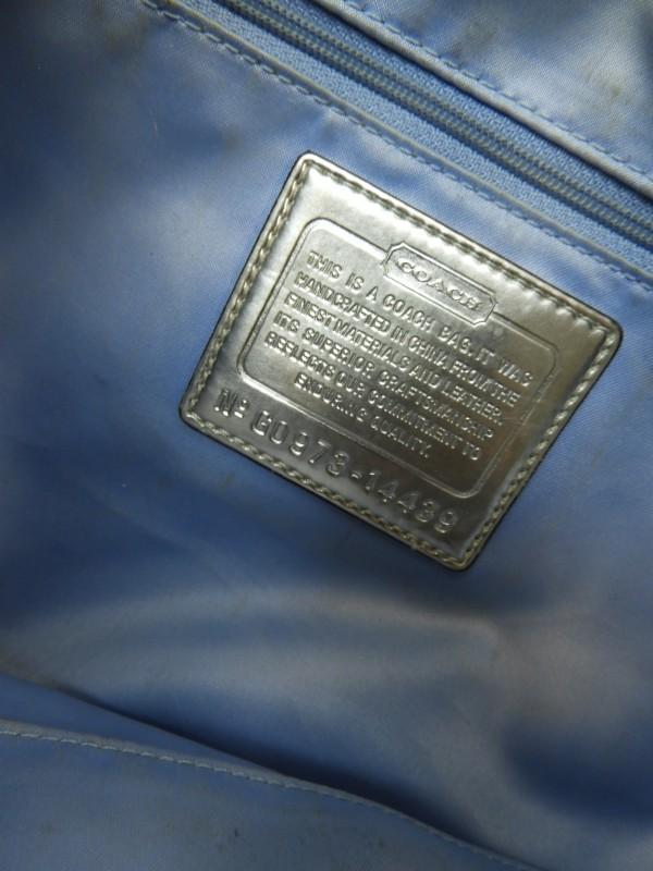 Coach Poppy Silver Op Art Lurex Glam Tote