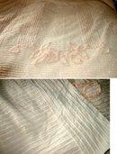 Vintage Pink Heart Pattern Chenille Bedspread