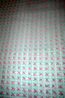 VINTAGE WHITE WITH PINK ROSES CHENILLE BEDSPREAD