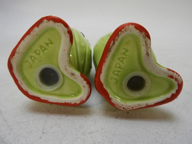 Anthropomorphic Pickles Salt & Pepper Shakers, Vintage Japan