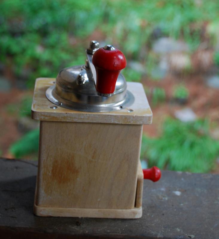 Vintage German Armin Trosser Wooden Coffee Grinder