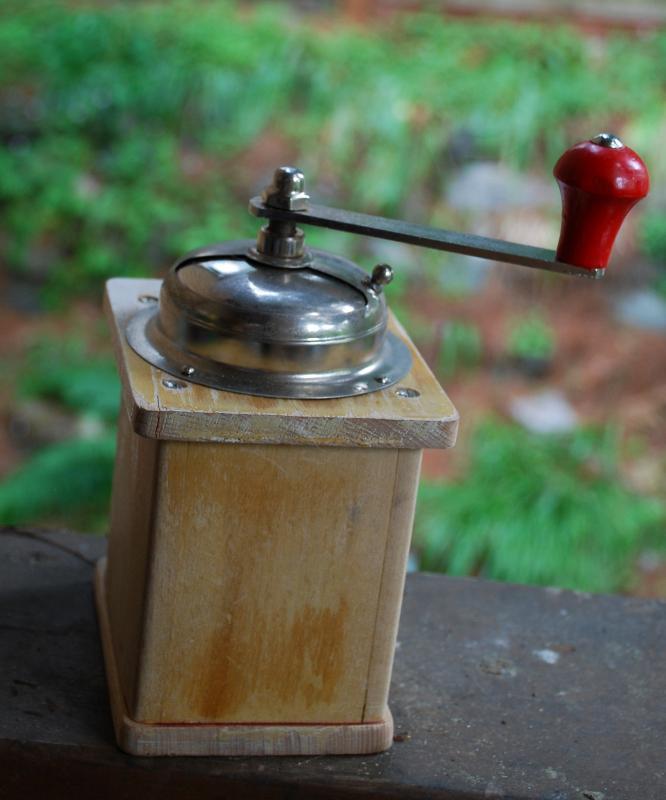 Vintage German Armin Trosser Wooden Coffee Grinder