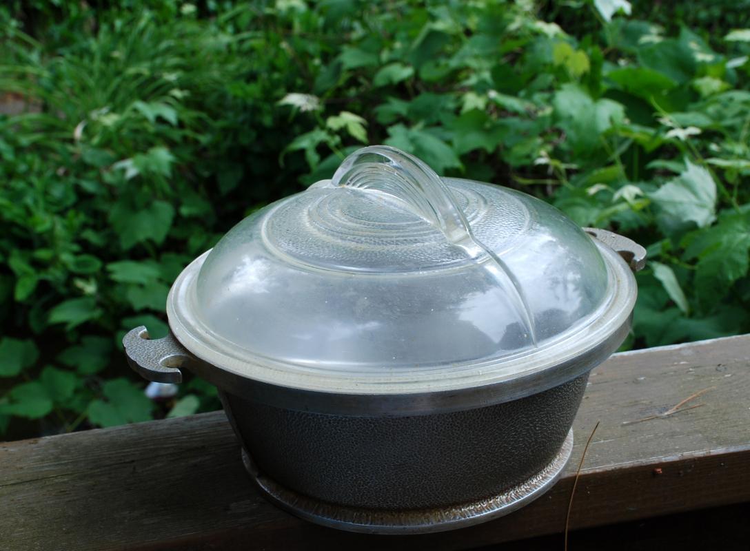Guardian Service Ware Cookware Roaster Aluminum Pot With Glass lid