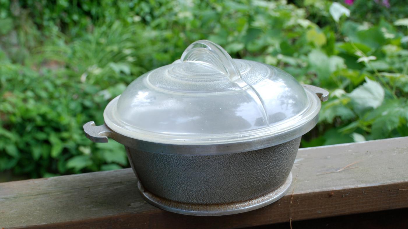 Guardian Service Ware Cookware Roaster Aluminum Pot With Glass lid