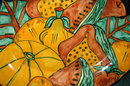 Old Mexican Folk Art Talavara Platter, signed
