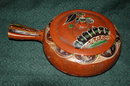 Very Old Mexican Pottery Dish with Lid/Handle