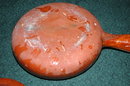 Very Old Mexican Pottery Dish with Lid/Handle