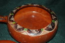 Very Old Mexican Pottery Dish with Lid/Handle