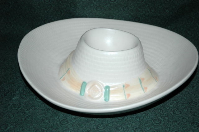 Mexican Pottery Sombrero Hat Chip Dip Bowl