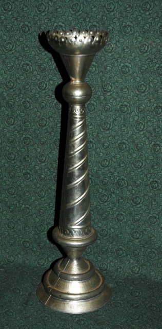 Old Mexican Tin Candlestick Candle Holder * PRICE REDUCDED * !