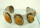 Heavy Taxco Mexico 980 Silver Cuff Bracelet
