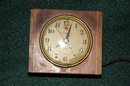 Old Telechron Mission Oak Electric Alarm Clock