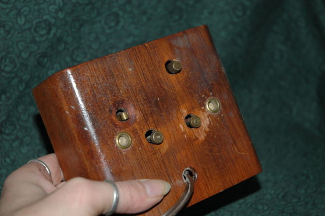 Old Telechron Mission Oak Electric Alarm Clock