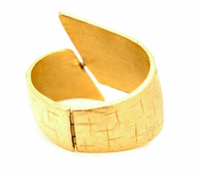 Retro Mod Fat Hinged Cuff Bracelet *Price Reduced!*