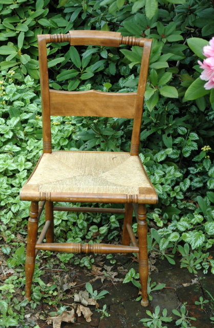 Vintage Chair with Rush Seat **PRICE REDUCTION**!