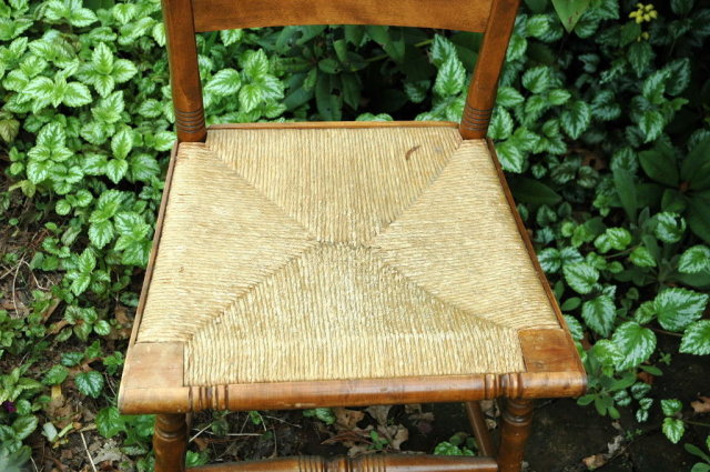 Vintage Chair with Rush Seat **PRICE REDUCTION**!