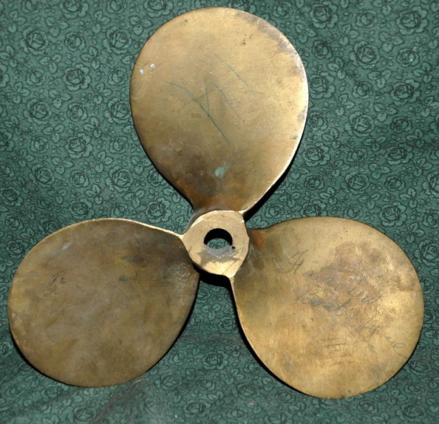 Solid Brass Boat Propeller Prop