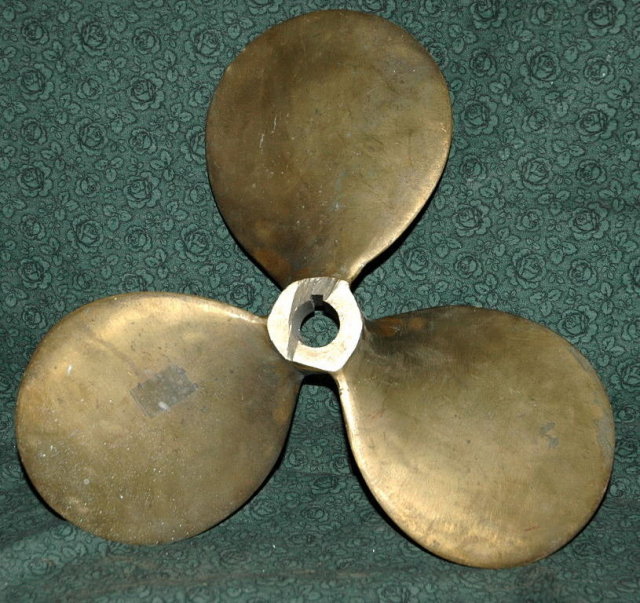 Solid Brass Boat Propeller Prop