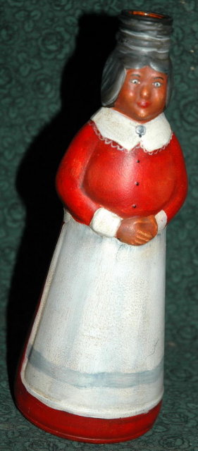Folk Art Painted Aunt Jamima Syrup Bottle