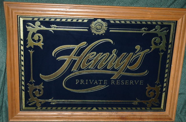 HENRY WEINHARD'S PRIVATE RESERVE Bar Mirror