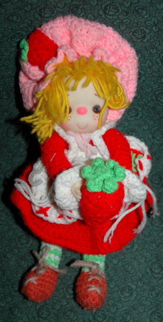Knitted Strawberry Shortcake Doll -adorable *Price Reduced!*