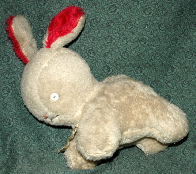 Antique Gund Wool Pile Bunny J.Swedlin Inc.-***PRICE REDUCTION!***