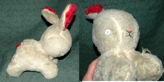 Antique Gund Wool Pile Bunny J.Swedlin Inc.-***PRICE REDUCTION!***