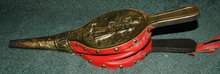 Vintage Dutch Scene Fireplace Bellows of Brass Wood & Leather * PRICE REDUCDED * !