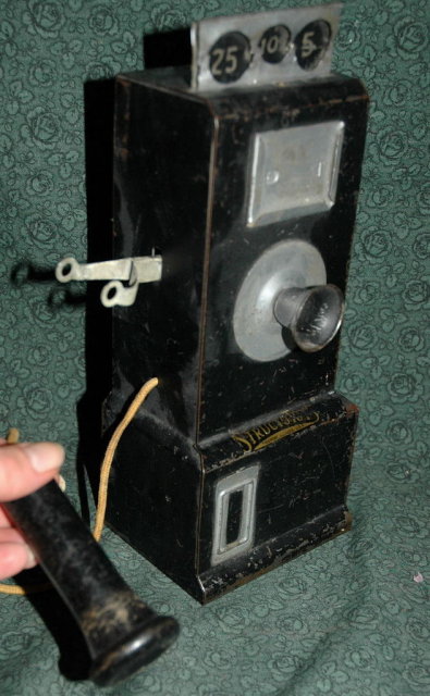 Antique Toy Pay phone by Structco Toys Co.
