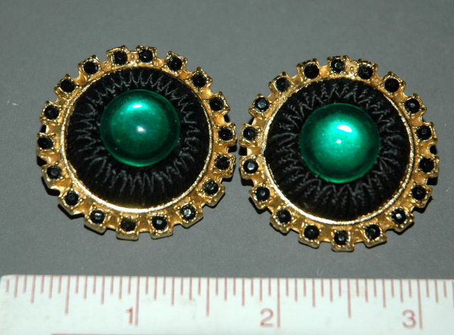 Big clip on earrings by Carol Dauplaise