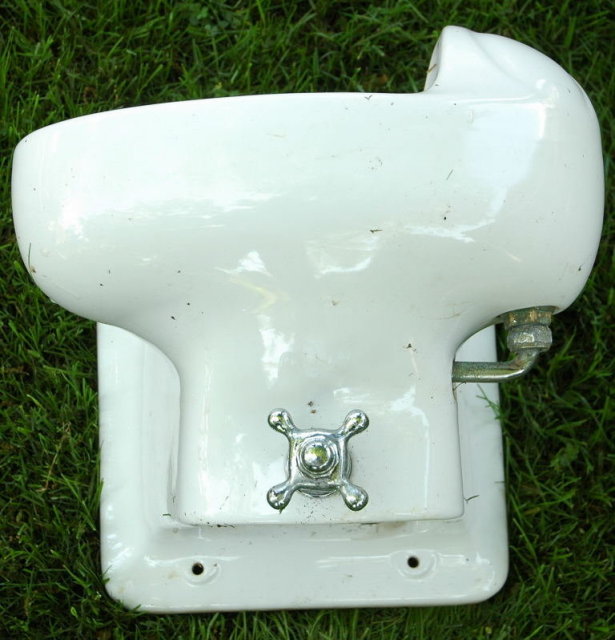 Vintage Porcelain Haws Drinking Fountain