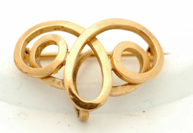 14k Solid Gold Watch Pin