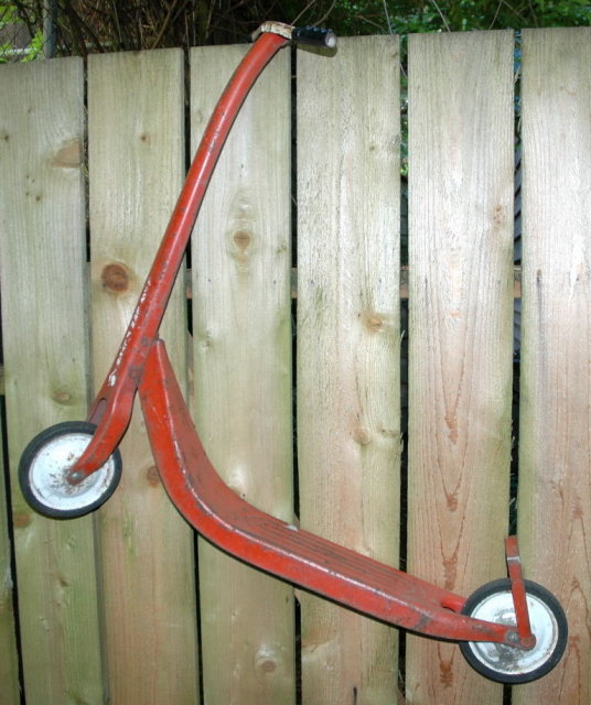 RARE Western Flyer RED SCOOTER 40'S 50'S