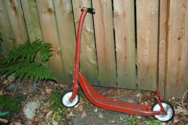 RARE Western Flyer RED SCOOTER 40'S 50'S