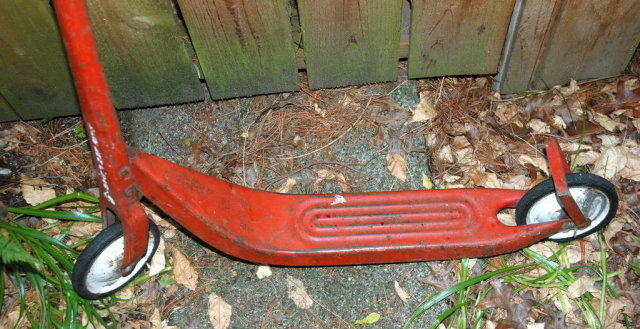 RARE Western Flyer RED SCOOTER 40'S 50'S