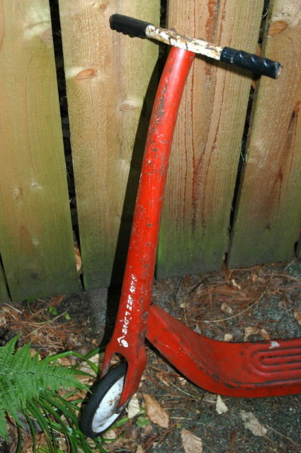 RARE Western Flyer RED SCOOTER 40'S 50'S