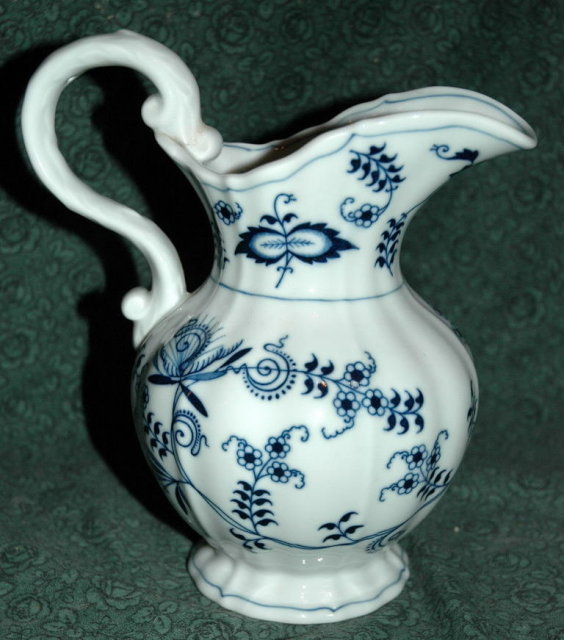 Blue Danube Onion Pattern Milk Pitcher Creamer