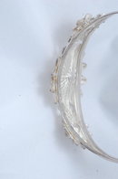 Sterling Silver Filigree Cuff Flower Bracelet