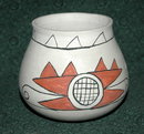 S.W. Native American Pottery Vase -signed , dated '76